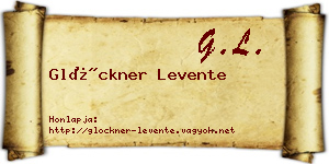 Glöckner Levente névjegykártya