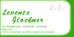 levente glockner business card